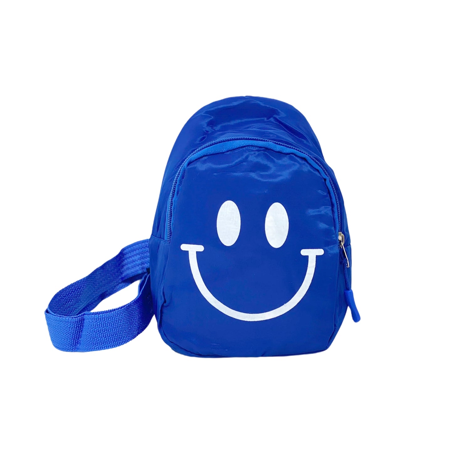 Smiley Face Crossbody Bag | Fun Adjustable Bag for Kids and Adults | Dimensions: H 7" x W 5" x D 2.25"