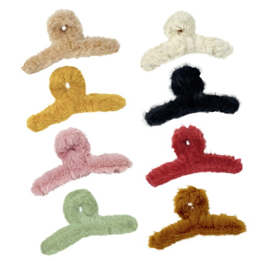 Teddy Hair Claw â Soft and Furry Hair Clip in Cute Teddy Bear Style