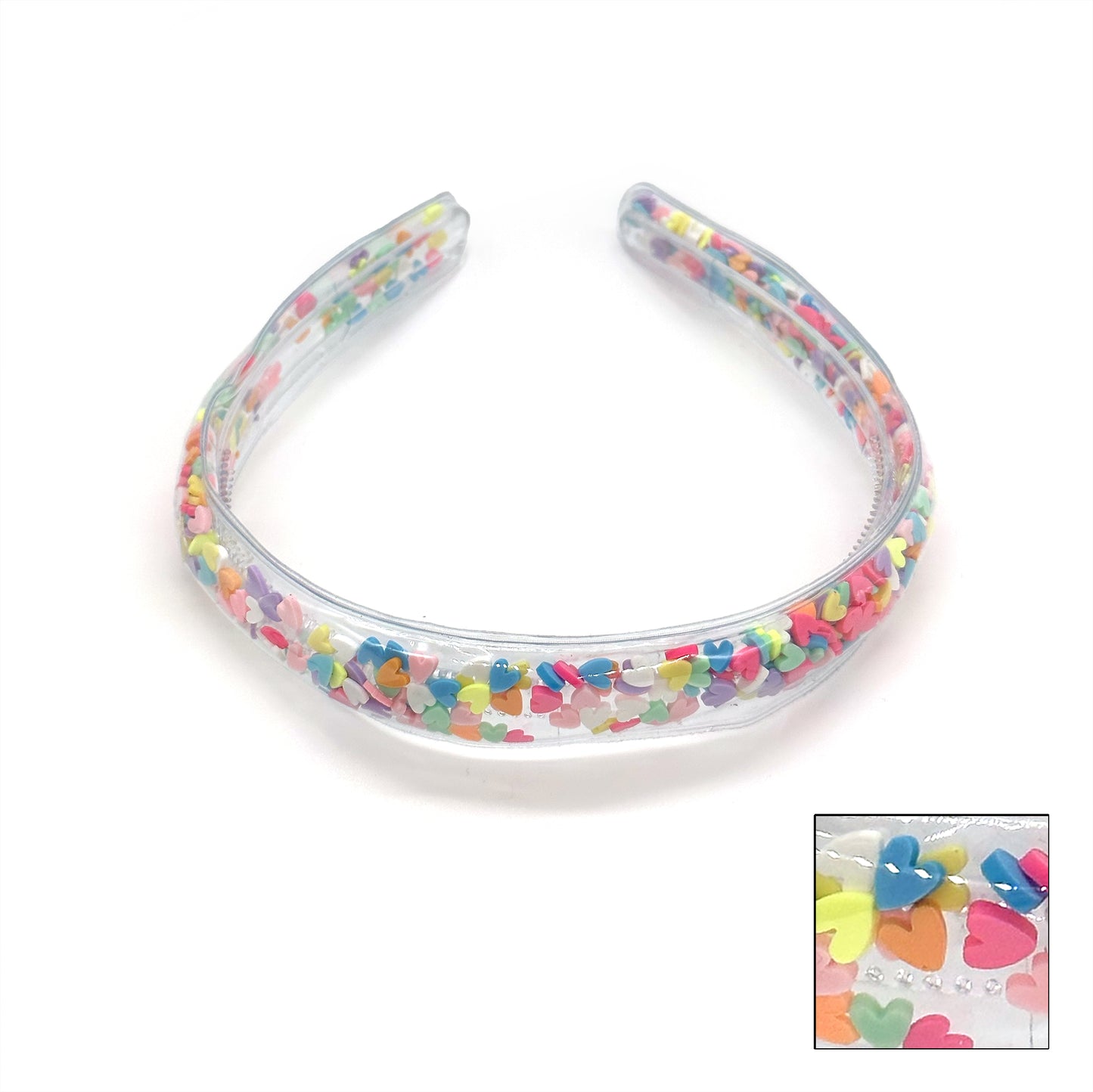 Taylor Headband with Colorful Confetti | Fun Plastic Party Headband for Festivals & Events