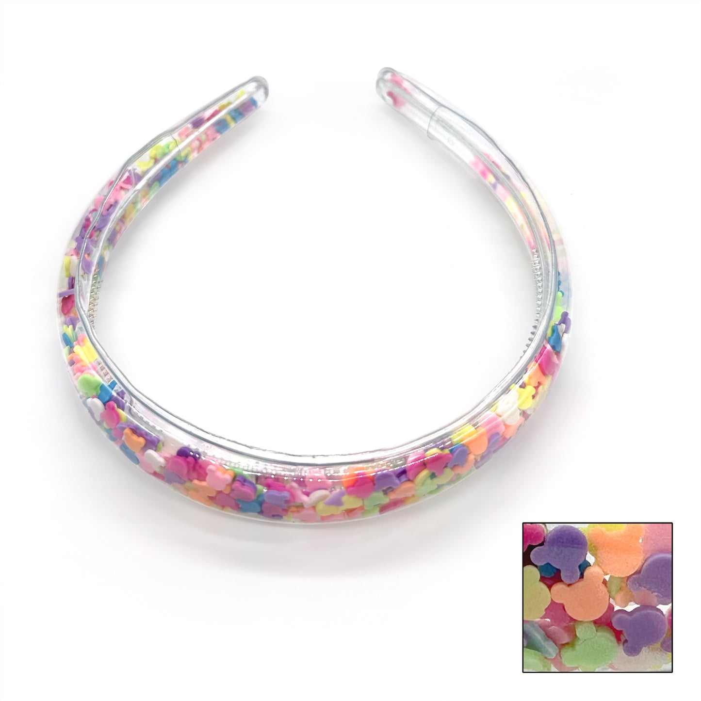 Taylor Headband with Colorful Confetti | Fun Plastic Party Headband for Festivals & Events
