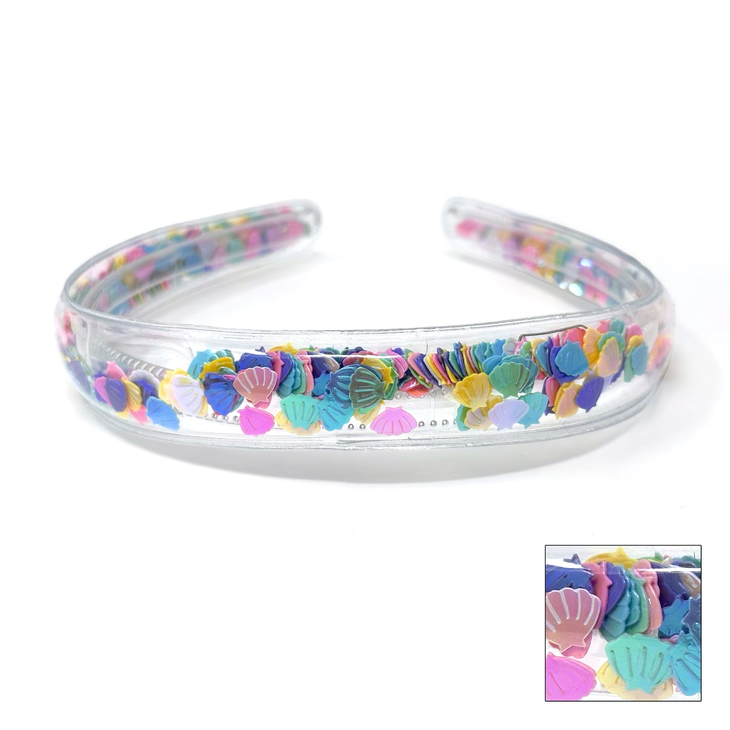 Taylor Headband with Colorful Confetti | Fun Plastic Party Headband for Festivals & Events