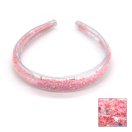 Taylor Headband with Colorful Confetti | Fun Plastic Party Headband for Festivals & Events