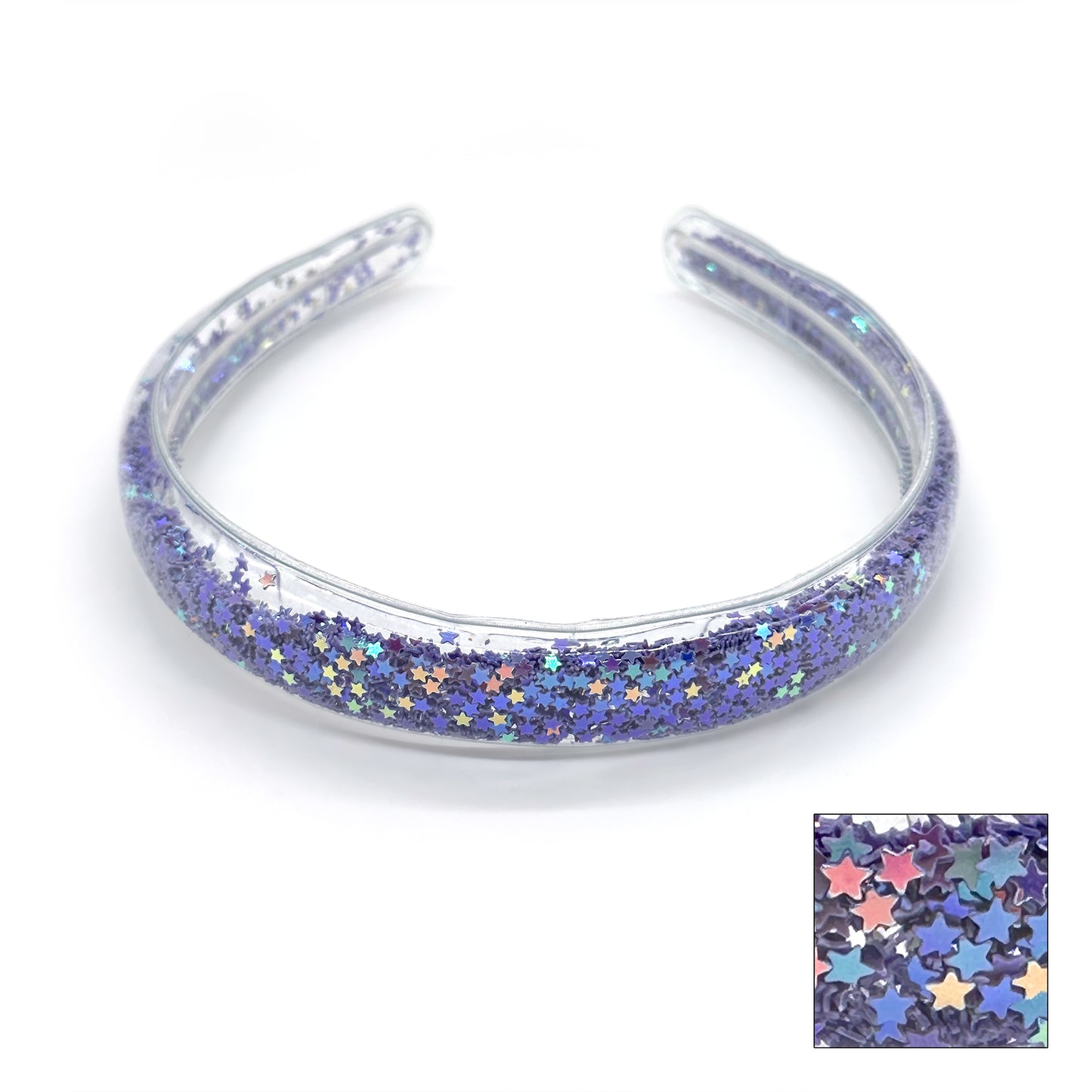 Taylor Headband with Colorful Confetti | Fun Plastic Party Headband for Festivals & Events