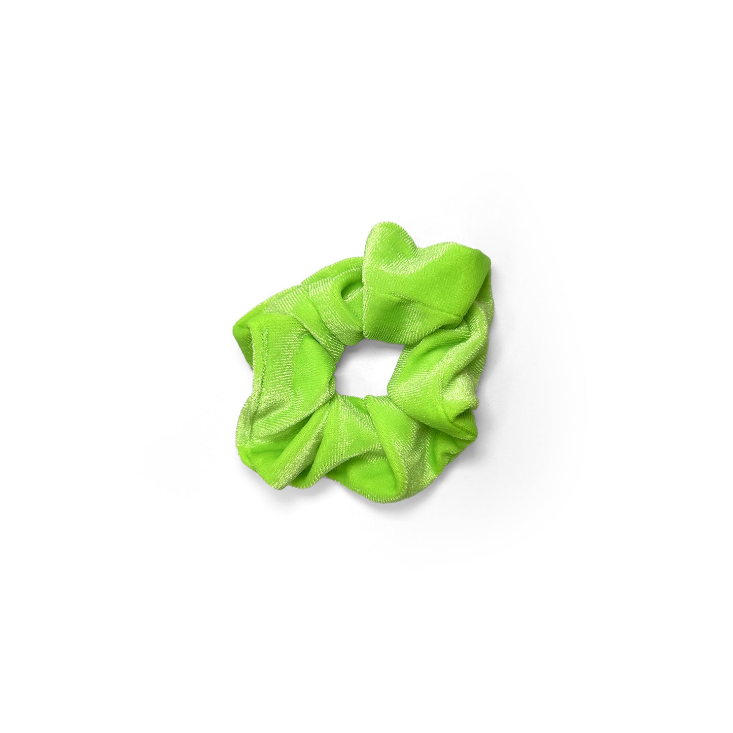 Samantha Scrunchies Set | Neon Velour Scrunchies for Women & Girls | 2-Piece Hair Accessory Set